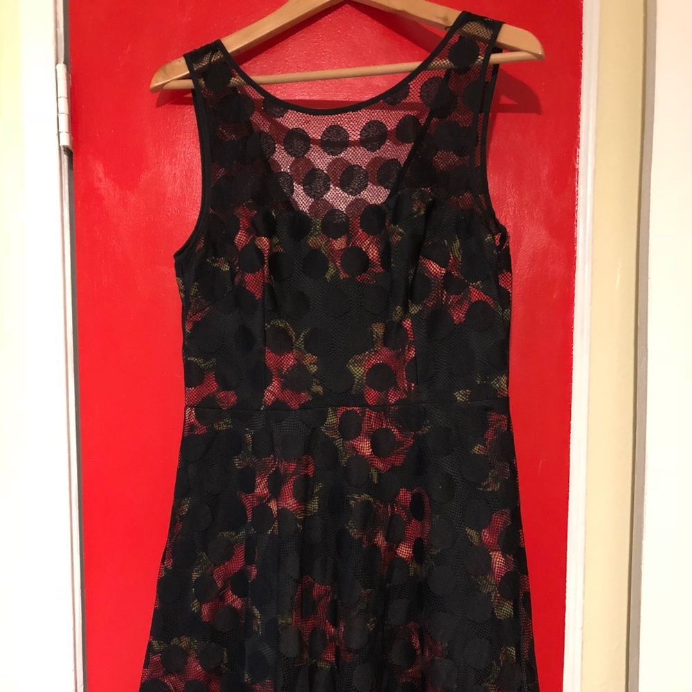 Black and Flowery Betsey Johnson Dress!